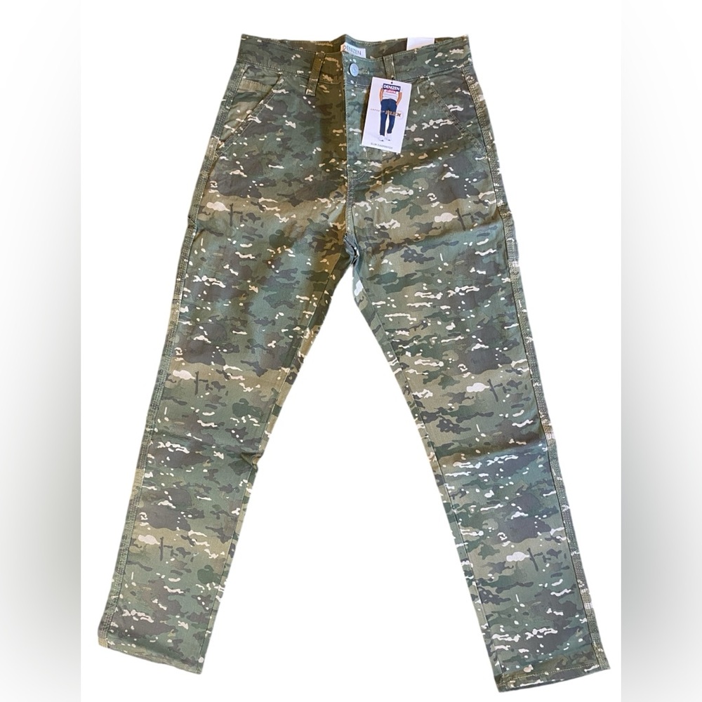 Boys Carpenter Camo Pants Sz 16 R NWT Denizen Levi's Amped Up Flex Adjust Waist